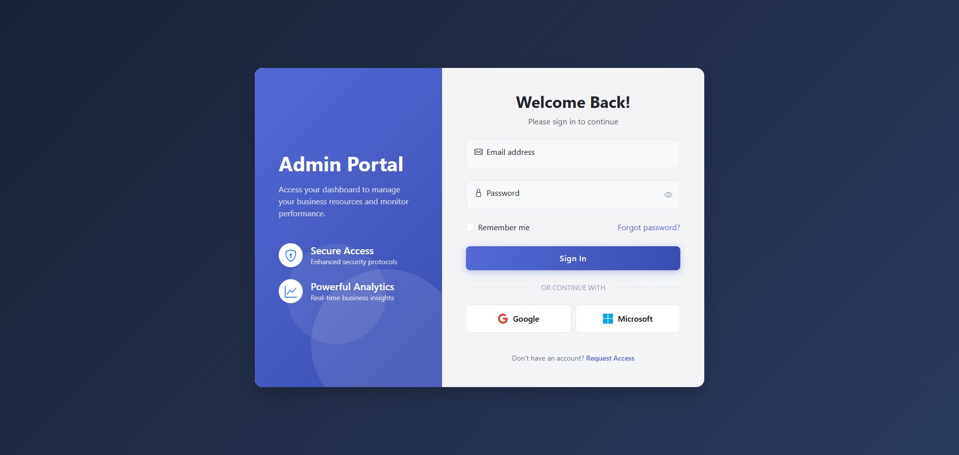 Forgot Password Form Preview
